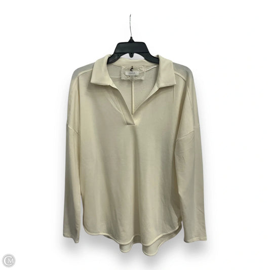 Top Long Sleeve By Cupio In Cream, Size: L