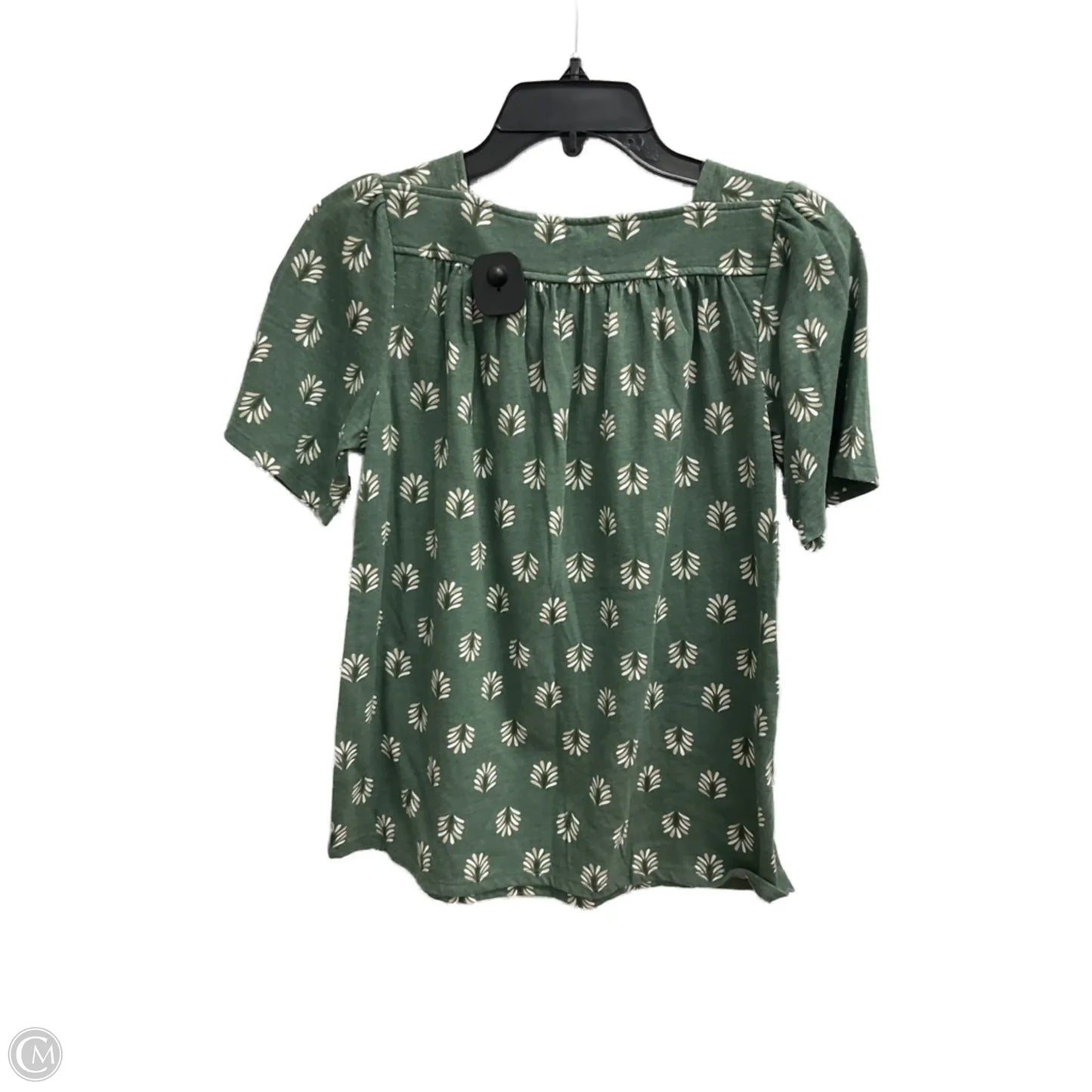 Top Short Sleeve By Croft And Barrow In Green, Size: Xs