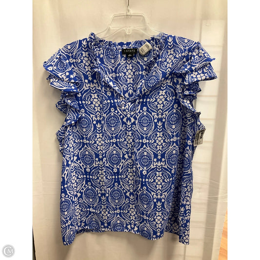 Blouse Sleeveless By 1.state In Blue, Size: Xl