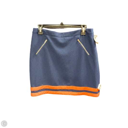 Skirt Midi By Pixley In Blue & Orange, Size: M