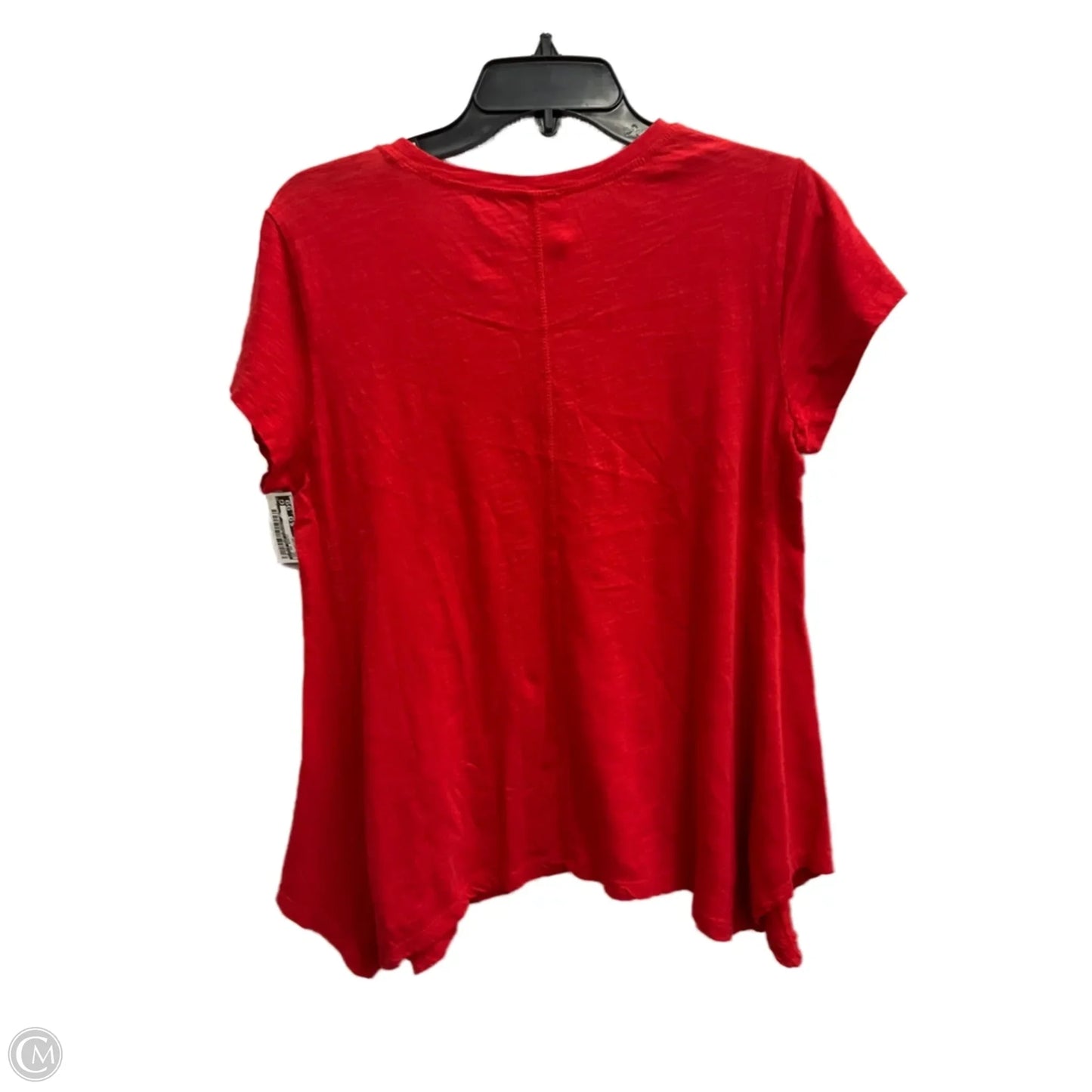 Top Short Sleeve Basic By Style And Company In Red, Size: S