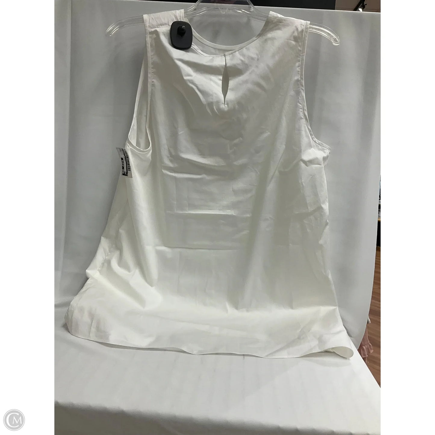 Top Sleeveless By Tibi In White, Size: L