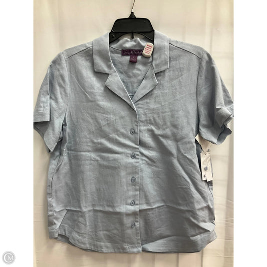Top Short Sleeve By Gloria Vanderbilt In Blue, Size: M