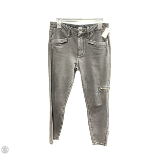 Jeans Straight By Paige In Black, Size: 6