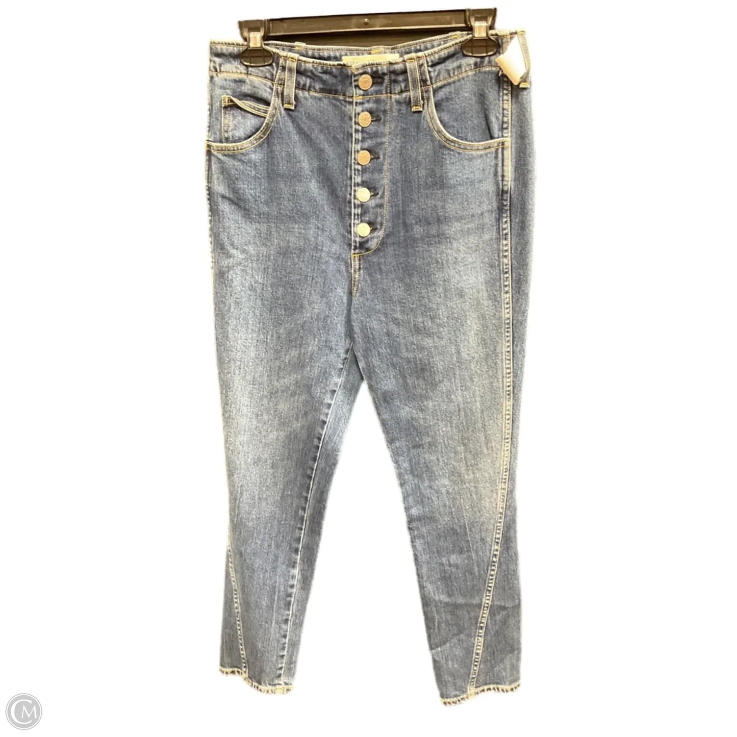 Jeans Straight By Amo In Blue Denim, Size: 8