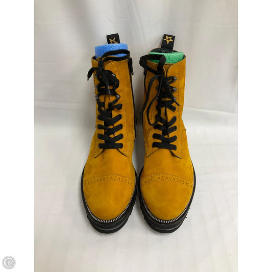 Boots Combat By Paul Green In Yellow, Size: 6