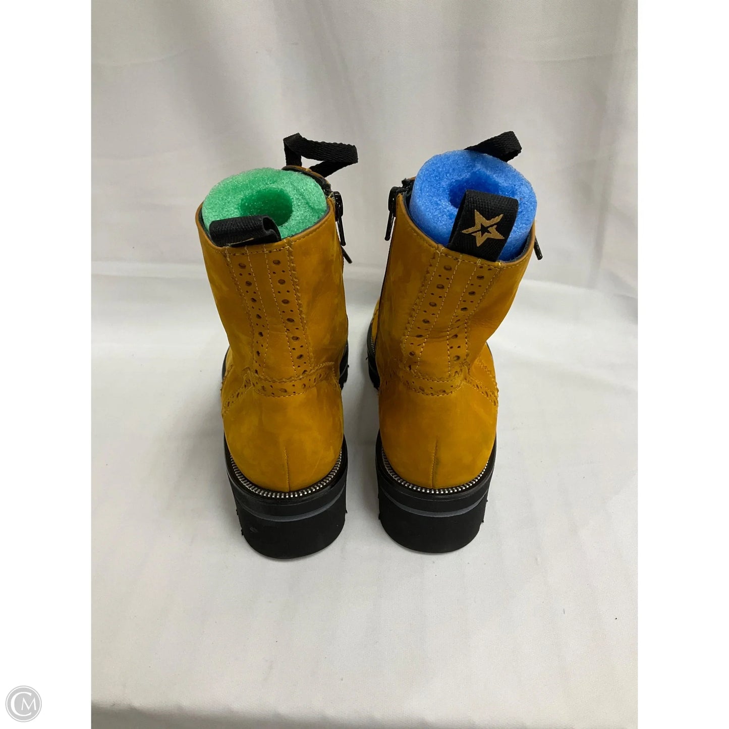 Boots Combat By Paul Green In Yellow, Size: 6