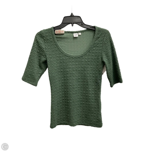 Top Short Sleeve By Gap In Green, Size: S