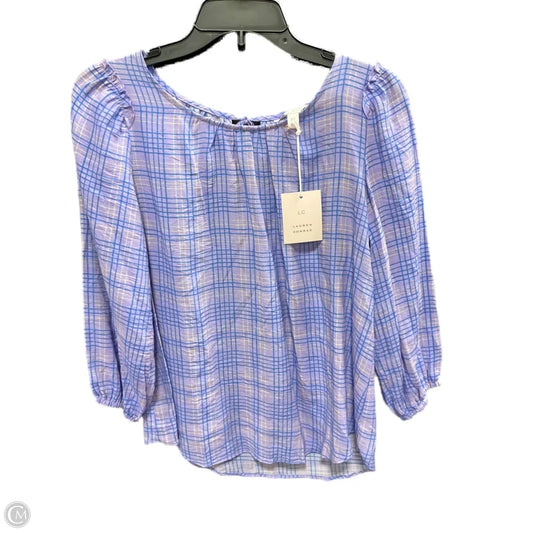 Top Long Sleeve By Lc Lauren Conrad In Purple, Size: Xs