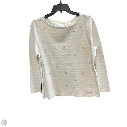 Top Long Sleeve By Talbots In Striped Pattern, Size: Lp