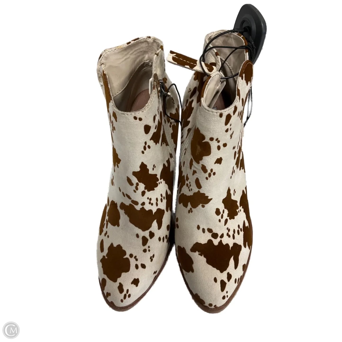 Boots Ankle Heels By Altard State In Animal Print, Size: 6