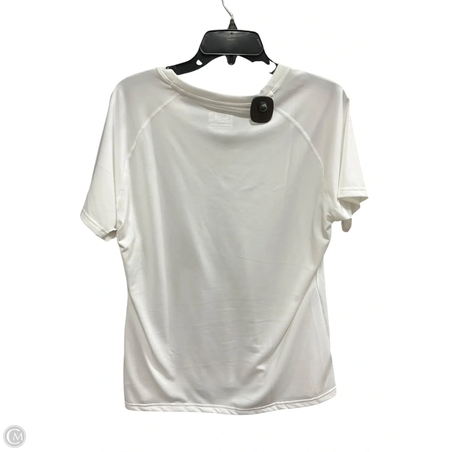 Athletic Top Short Sleeve By Under Armour In White, Size: Xl