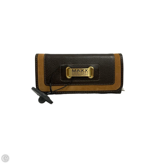 Wallet Leather By Maxx New York, Size: Medium