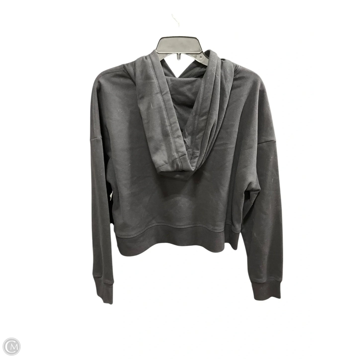 Athletic Top Long Sleeve Hoodie By Calvin Klein Performance In Black, Size: L