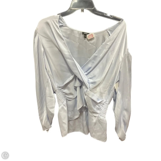 Top Long Sleeve By Express In Blue, Size: L