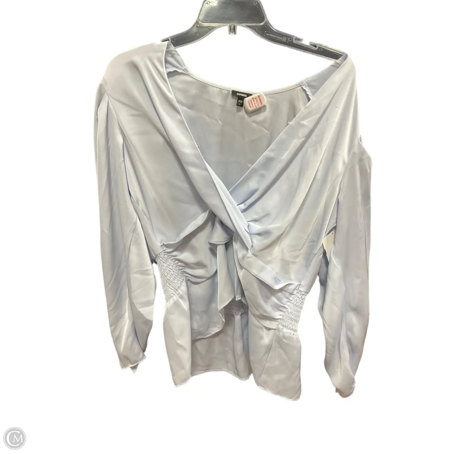 Top Long Sleeve By Express In Blue, Size: L