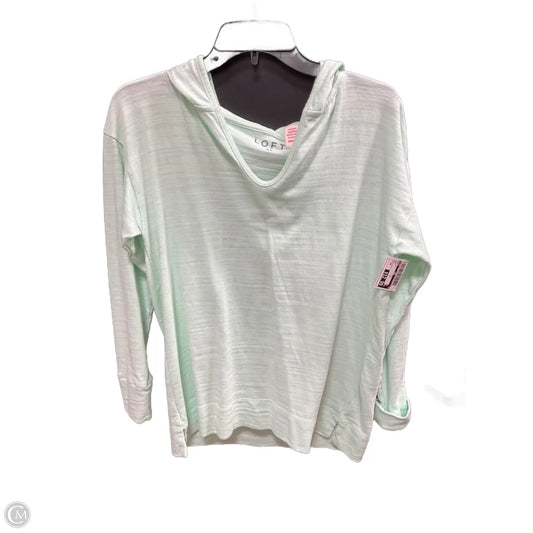 Top Long Sleeve By Loft In Aqua, Size: Xs