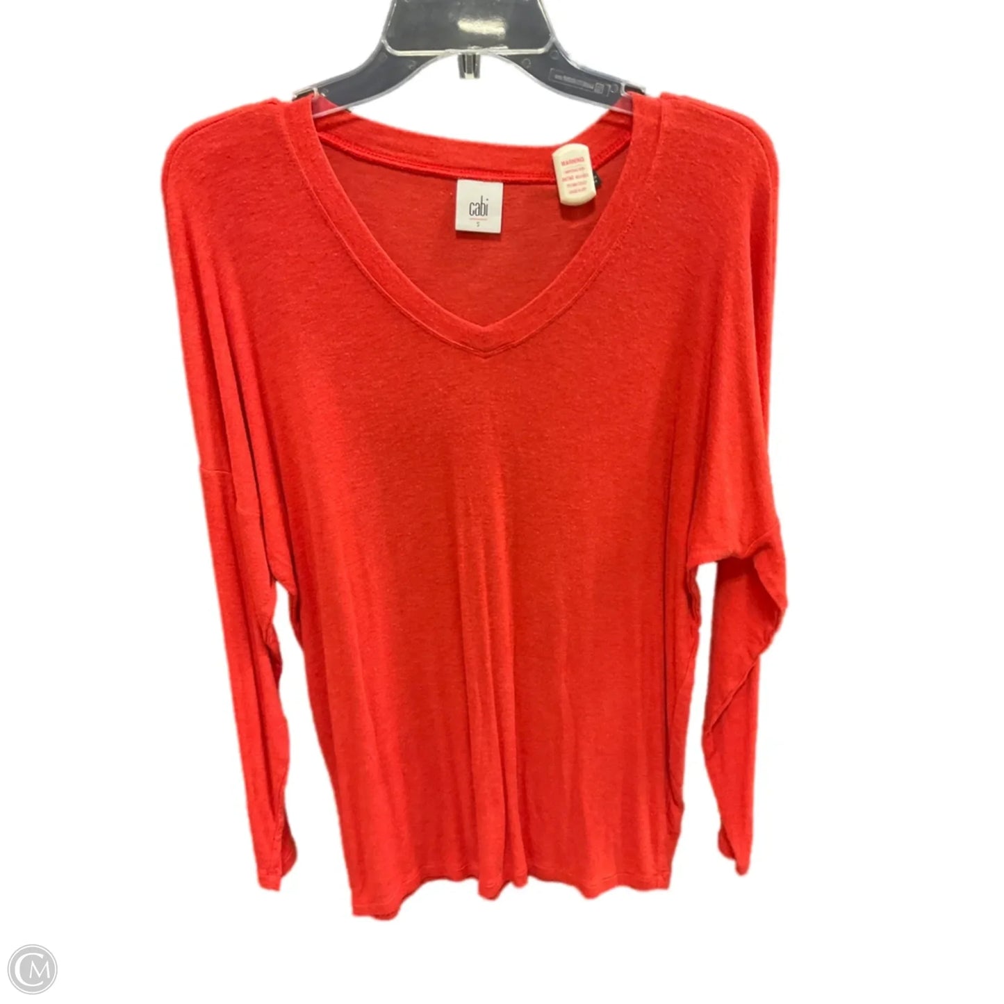 Top Long Sleeve By Cabi In Red, Size: S