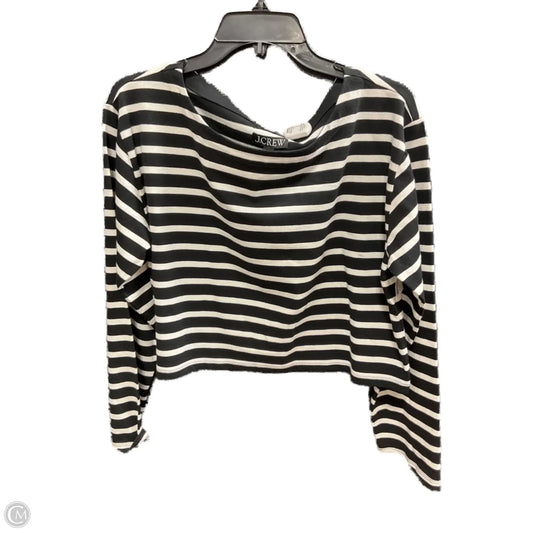 Top Long Sleeve By J. Crew In Striped Pattern, Size: M