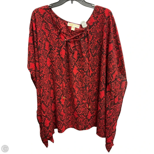 Top Sleeveless By Michael By Michael Kors In Red, Size: 3x