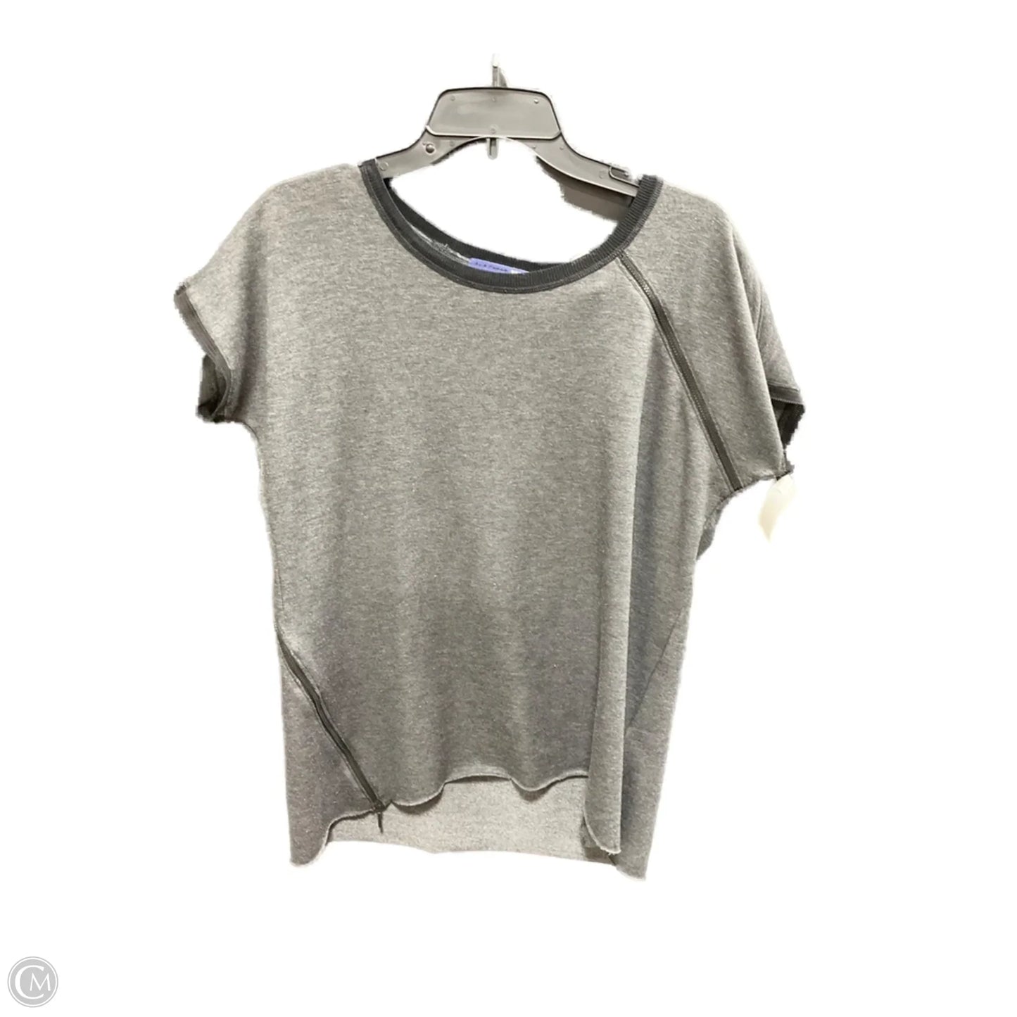 Athletic Top Short Sleeve By Elie Tahari In Grey, Size: M