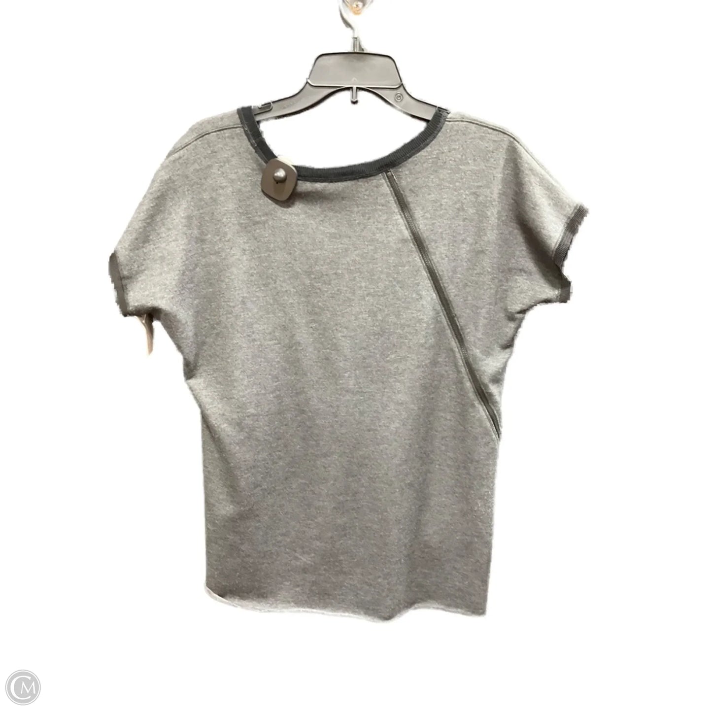 Athletic Top Short Sleeve By Elie Tahari In Grey, Size: M