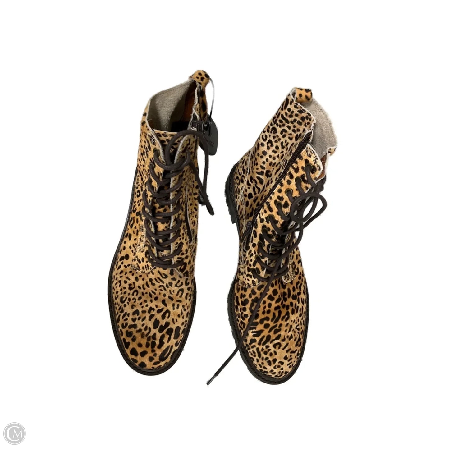 Boots Combat By Lucky Brand In Animal Print, Size: 8.5