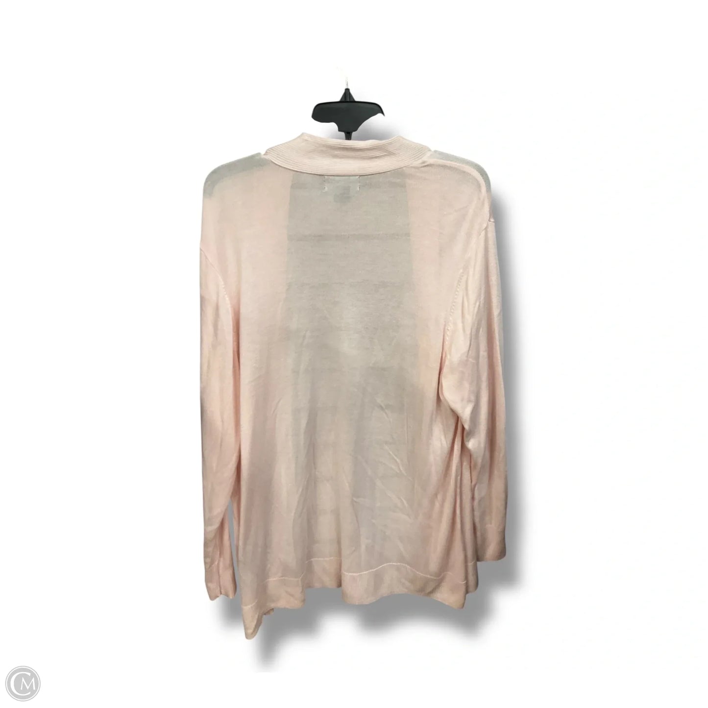 Cardigan By Liz Claiborne In Pink, Size: 3x