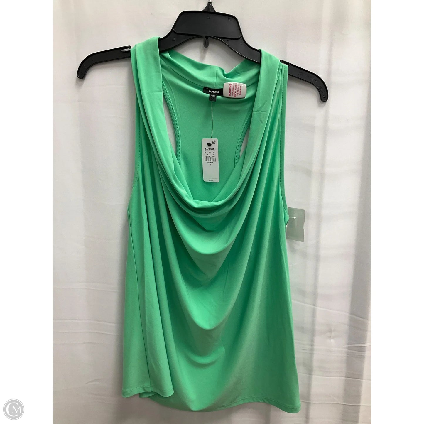 Top Sleeveless By Express In Aqua, Size: M