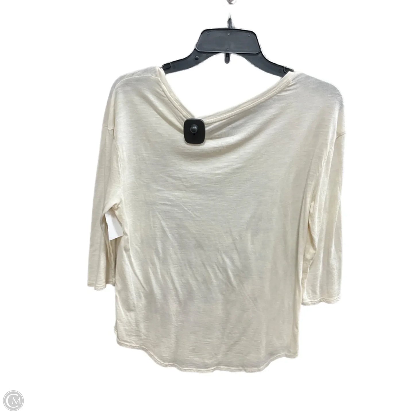Top 3/4 Sleeve By Lucky Brand In Cream, Size: S
