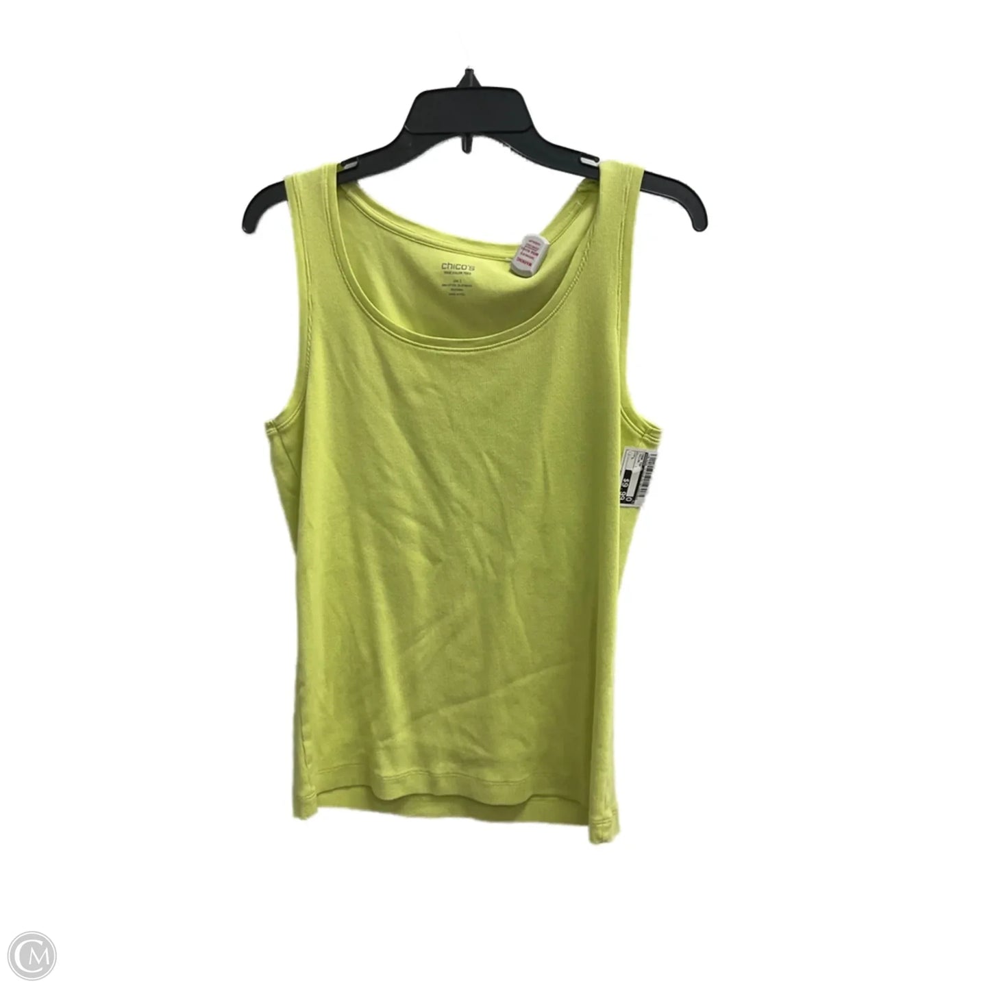 Tank Top By Chicos In Yellow, Size: L