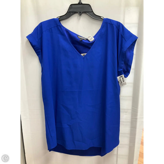 Blouse Sleeveless By Express In Blue, Size: Xl