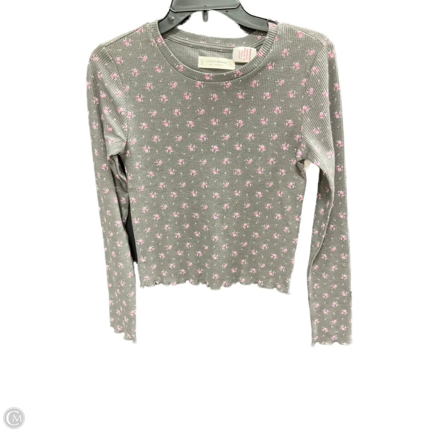 Top Long Sleeve By Lucky Brand In Floral Print, Size: S