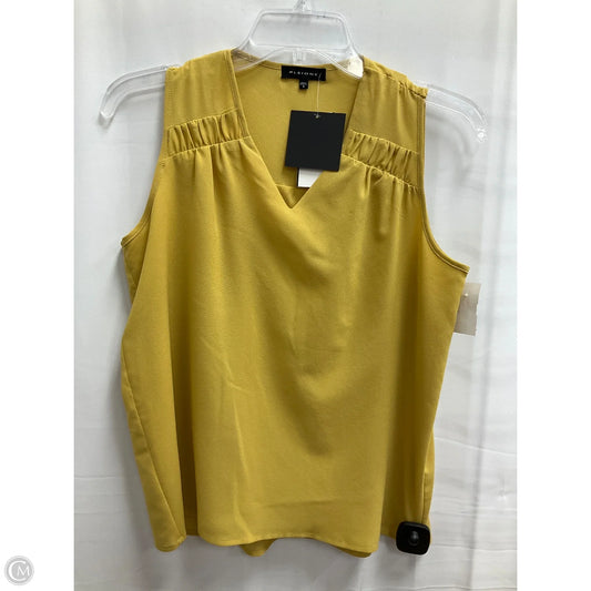Blouse Sleeveless By Pleione In Yellow, Size: S