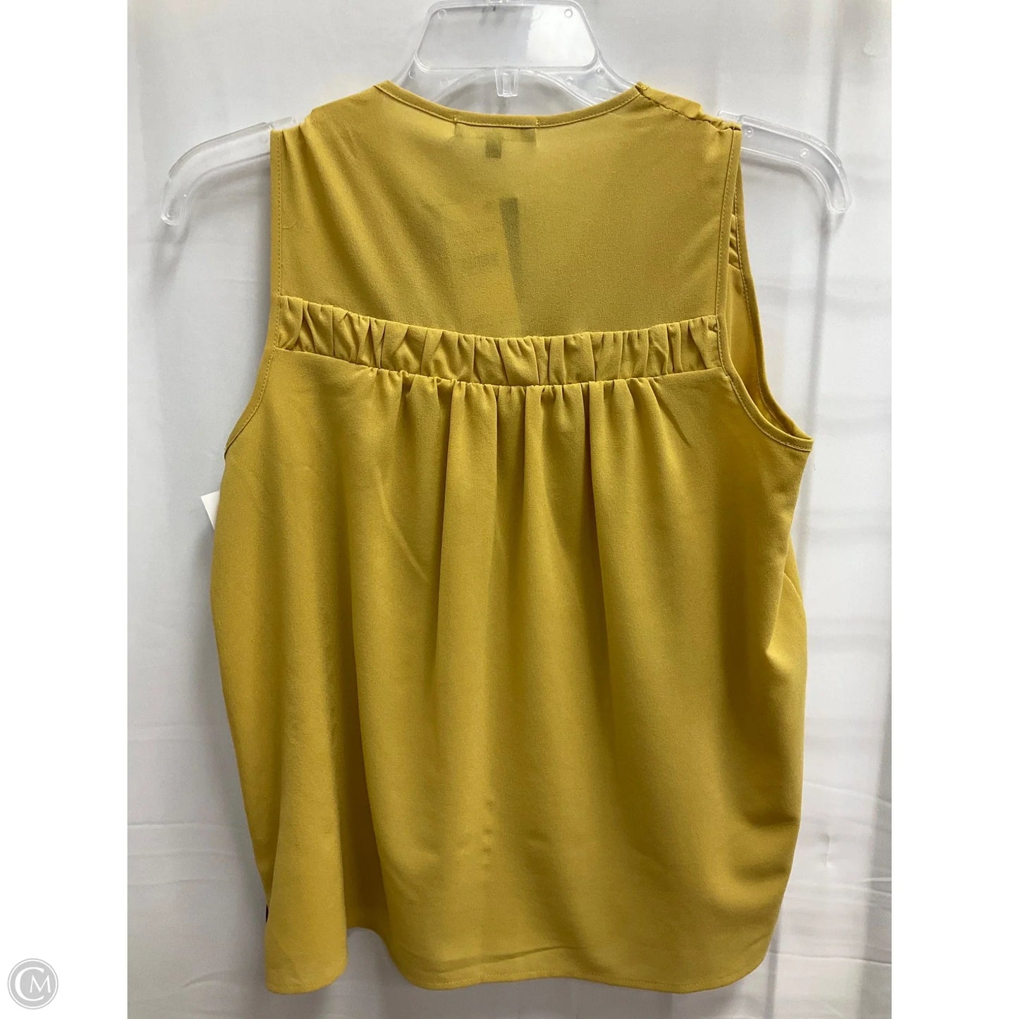 Blouse Sleeveless By Pleione In Yellow, Size: S