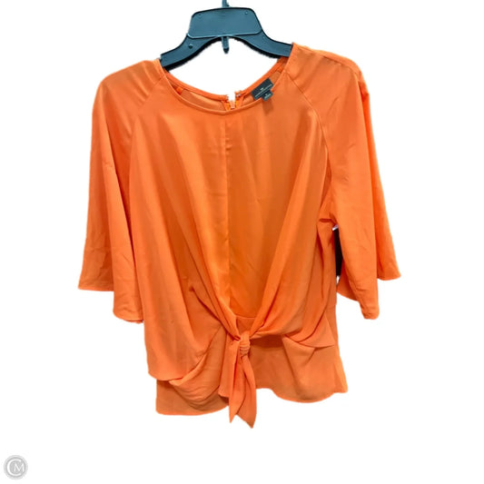 Top 3/4 Sleeve By Worthington In Orange, Size: L