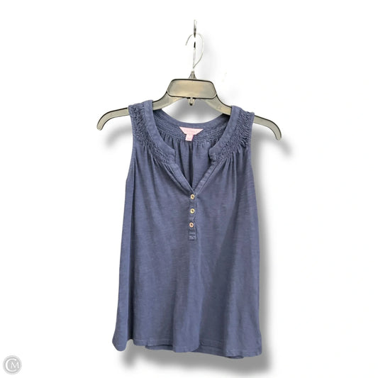 Top Sleeveless By Lilly Pulitzer In Blue, Size: S
