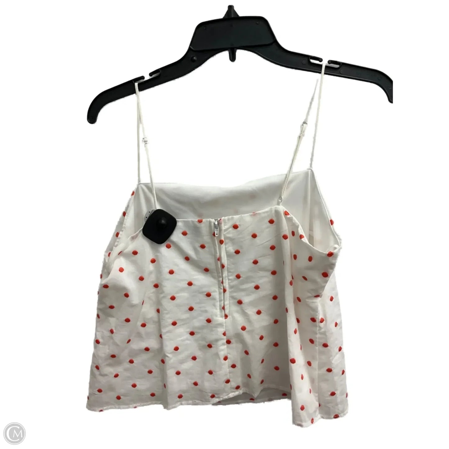 Top Sleeveless By Francesca?s In Polkadot Pattern, Size: L