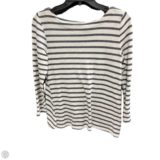 Top Long Sleeve By Loft In Striped Pattern, Size: Xs
