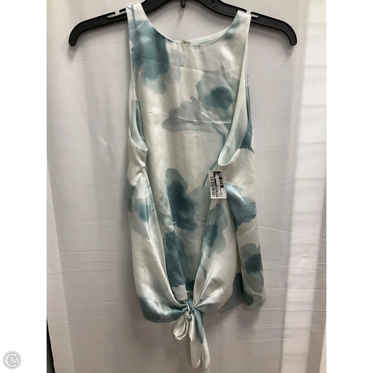 Top Sleeveless By Donna Karan In Blue, Size: S