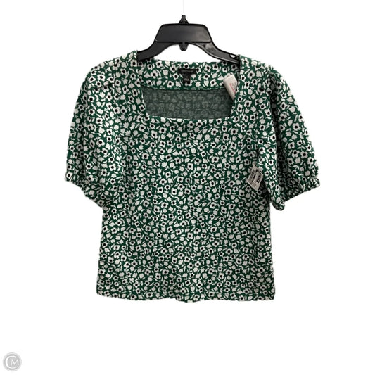 Top Short Sleeve By Ann Taylor In Floral Print, Size: Xs
