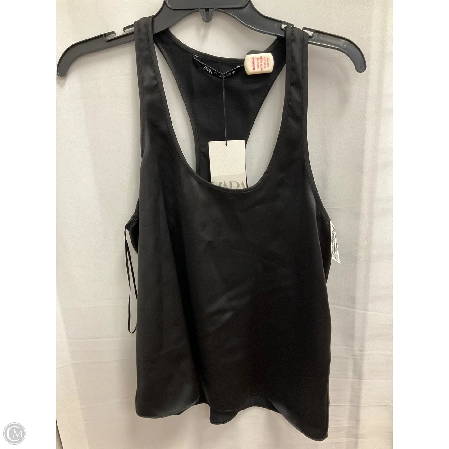 Top Sleeveless Basic By Zara In Black, Size: S