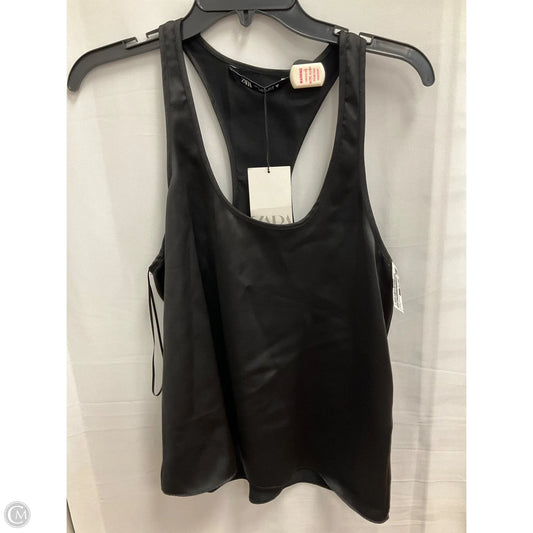 Top Sleeveless Basic By Zara In Black, Size: S