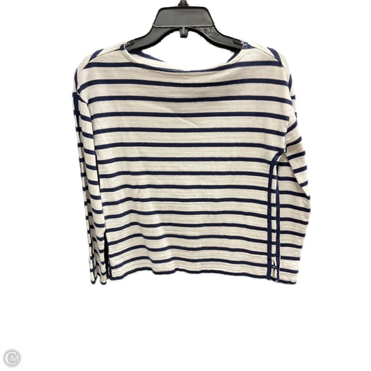 Top Long Sleeve By Loft In Striped Pattern, Size: Xxsp