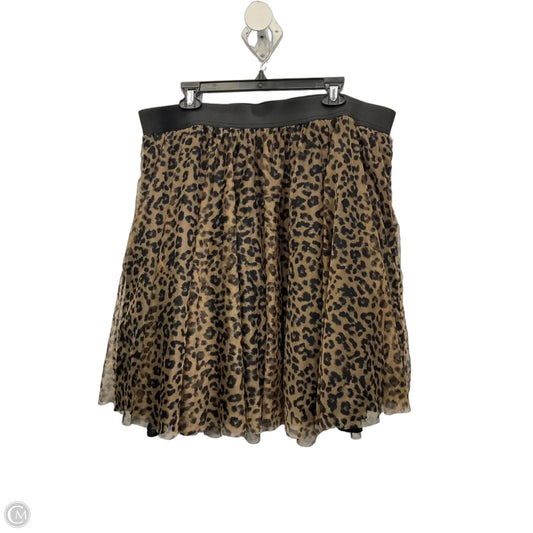 Skirt Midi By Torrid In Animal Print, Size: 2x