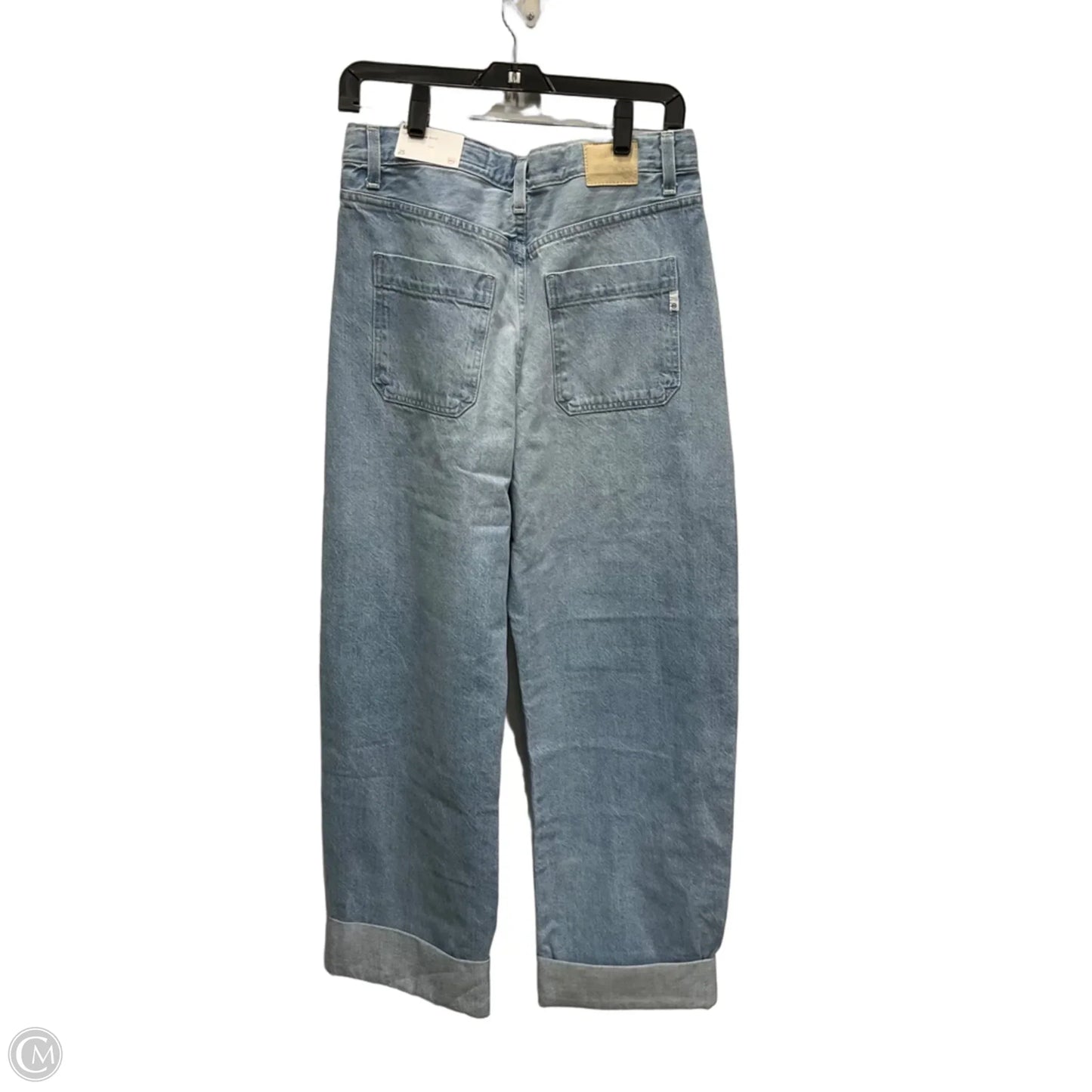 Jeans Wide Leg By Adriano Goldschmied In Blue Denim, Size: 2