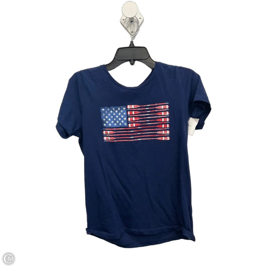 Top Short Sleeve Basic By J. Crew In Navy, Size: M