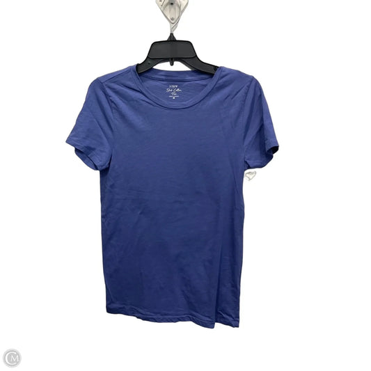 Top Short Sleeve Basic By J. Crew In Purple, Size: M