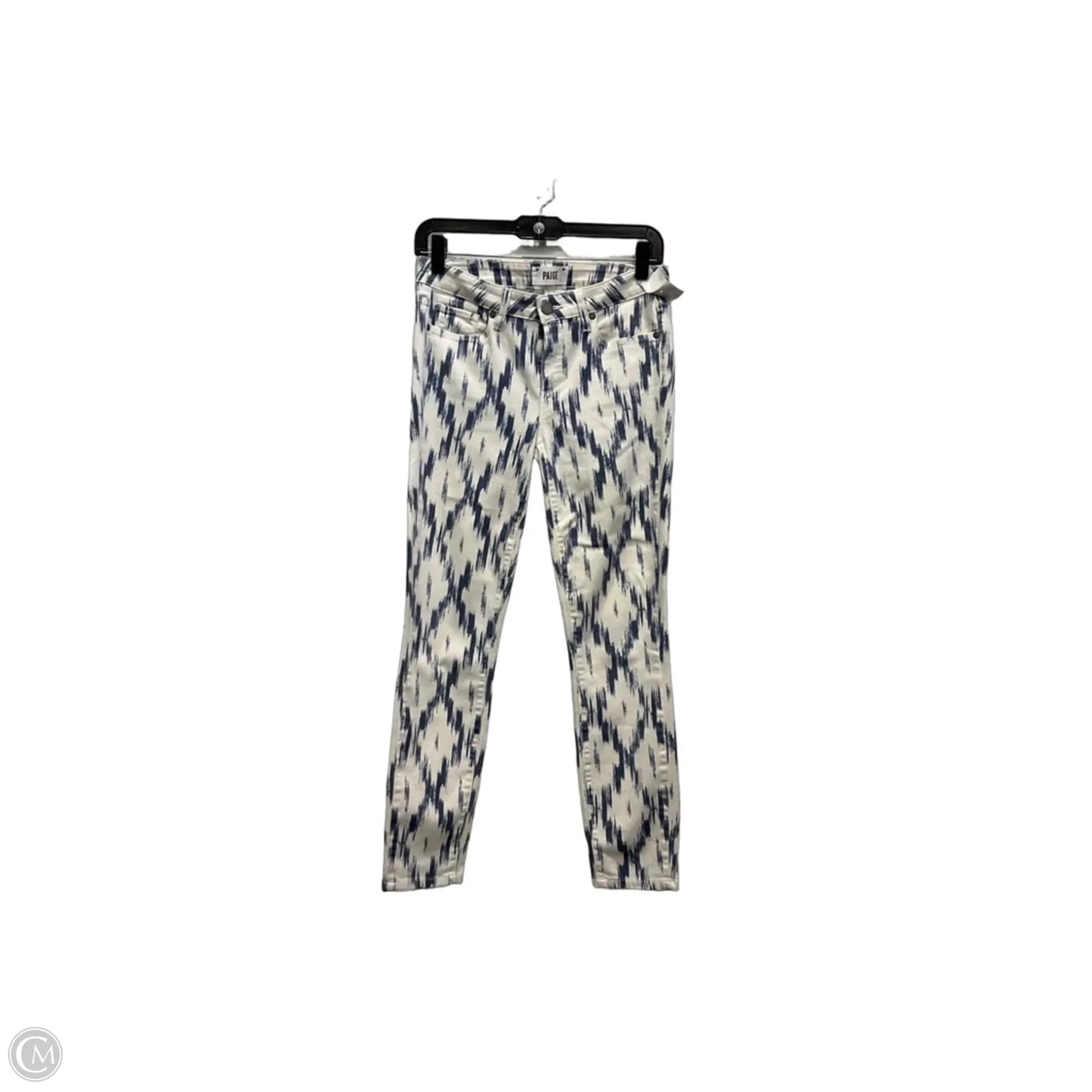 Jeans Skinny By Paige In White Denim, Size: 6