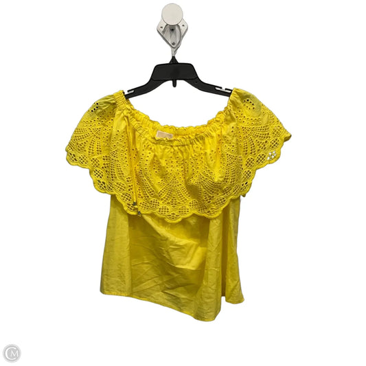 Top Sleeveless By Michael By Michael Kors In Yellow, Size: M